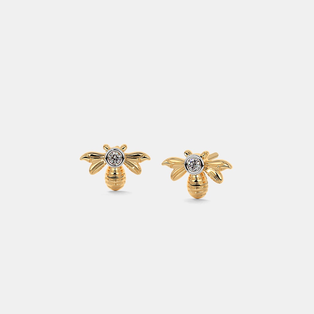 The Bumble Bee Stud Earrings