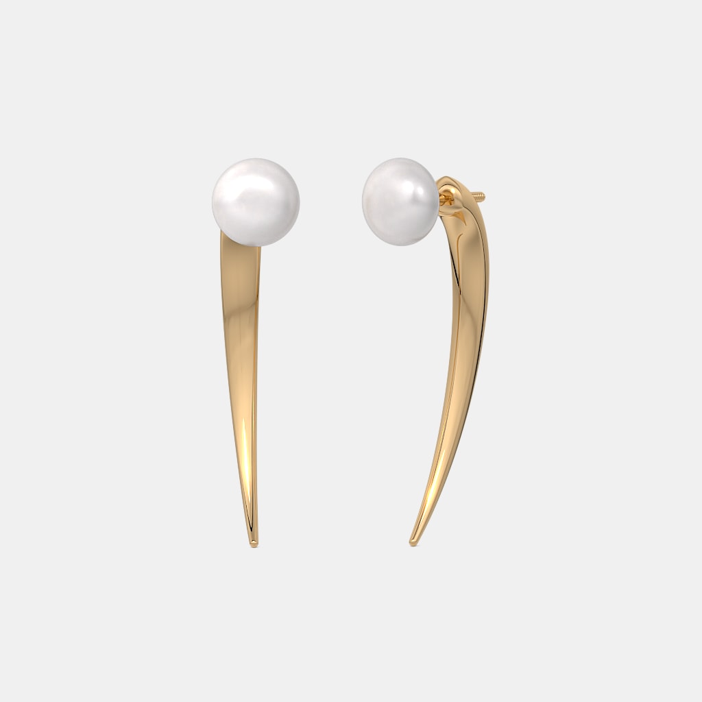 The Lunae Claw Front Back Earrings