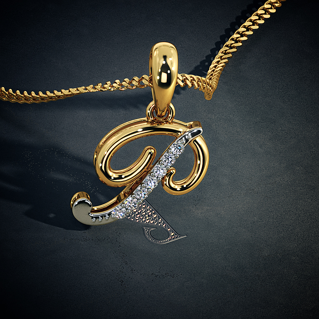 The Liham P Pendant | BlueStone.com