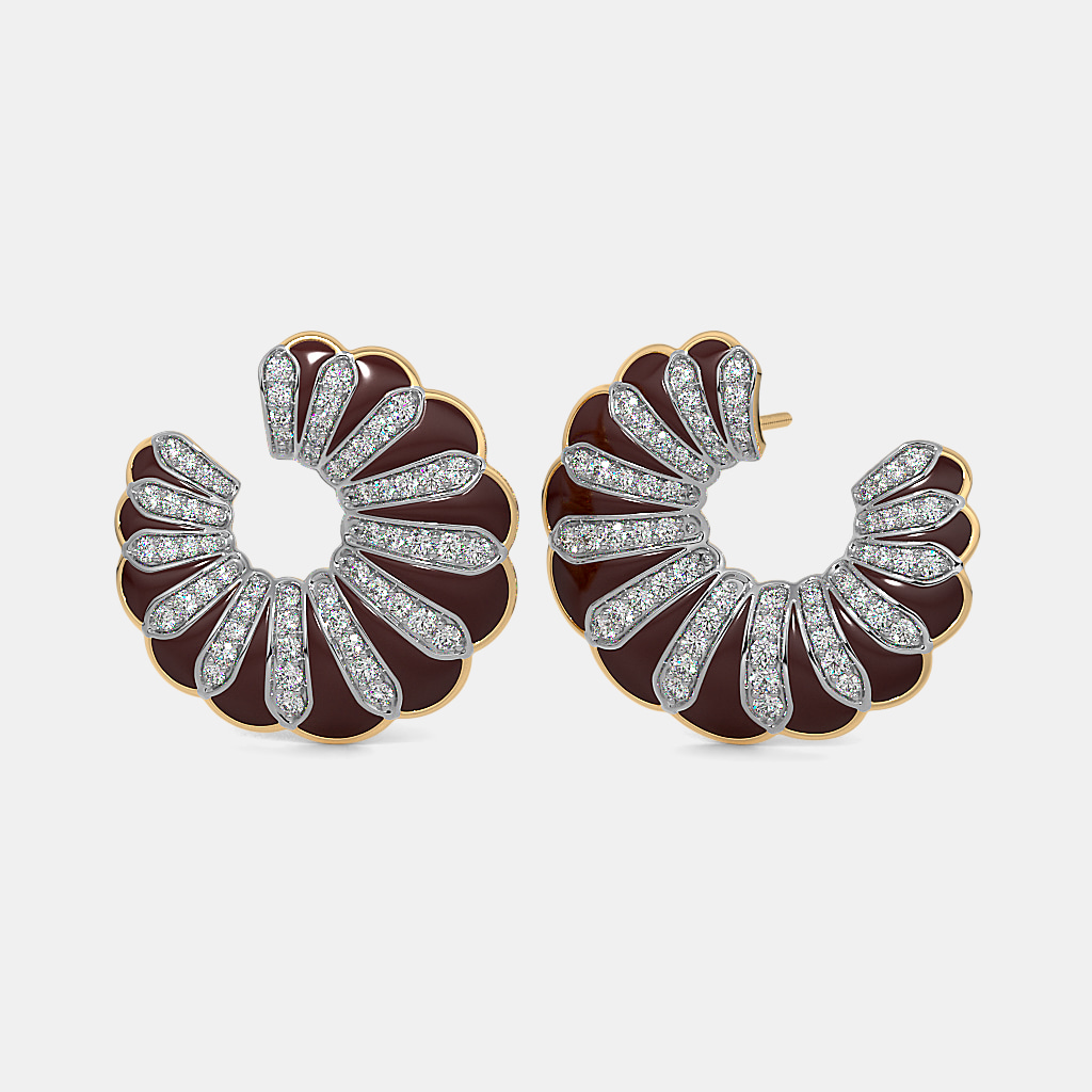 The Mocha Twist Orange Peel Earrings