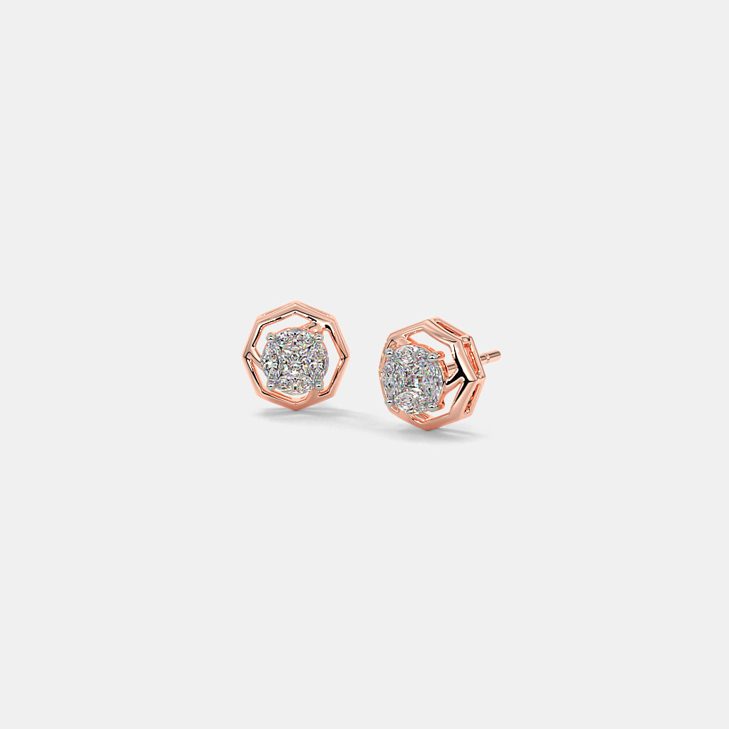 The Edged Stud Earrings