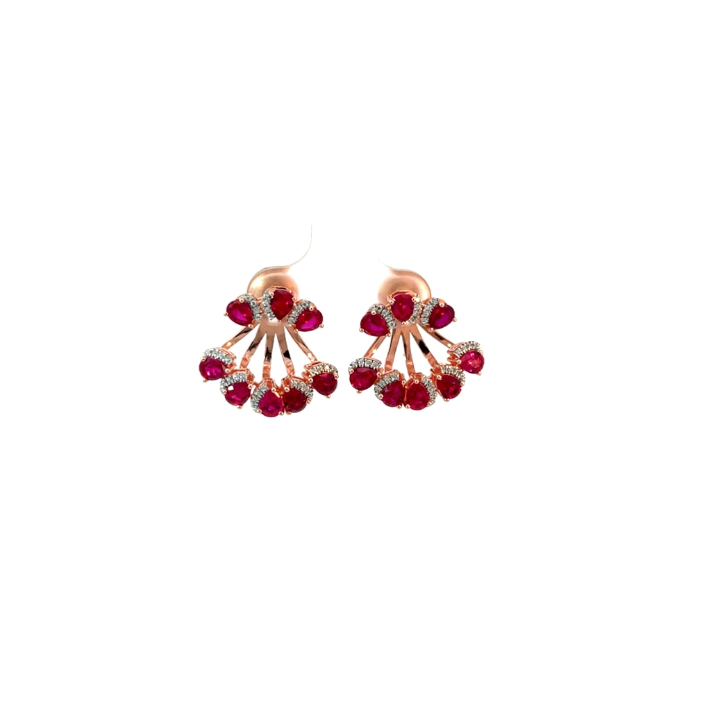 The Rubyflaro Front Back Earrings