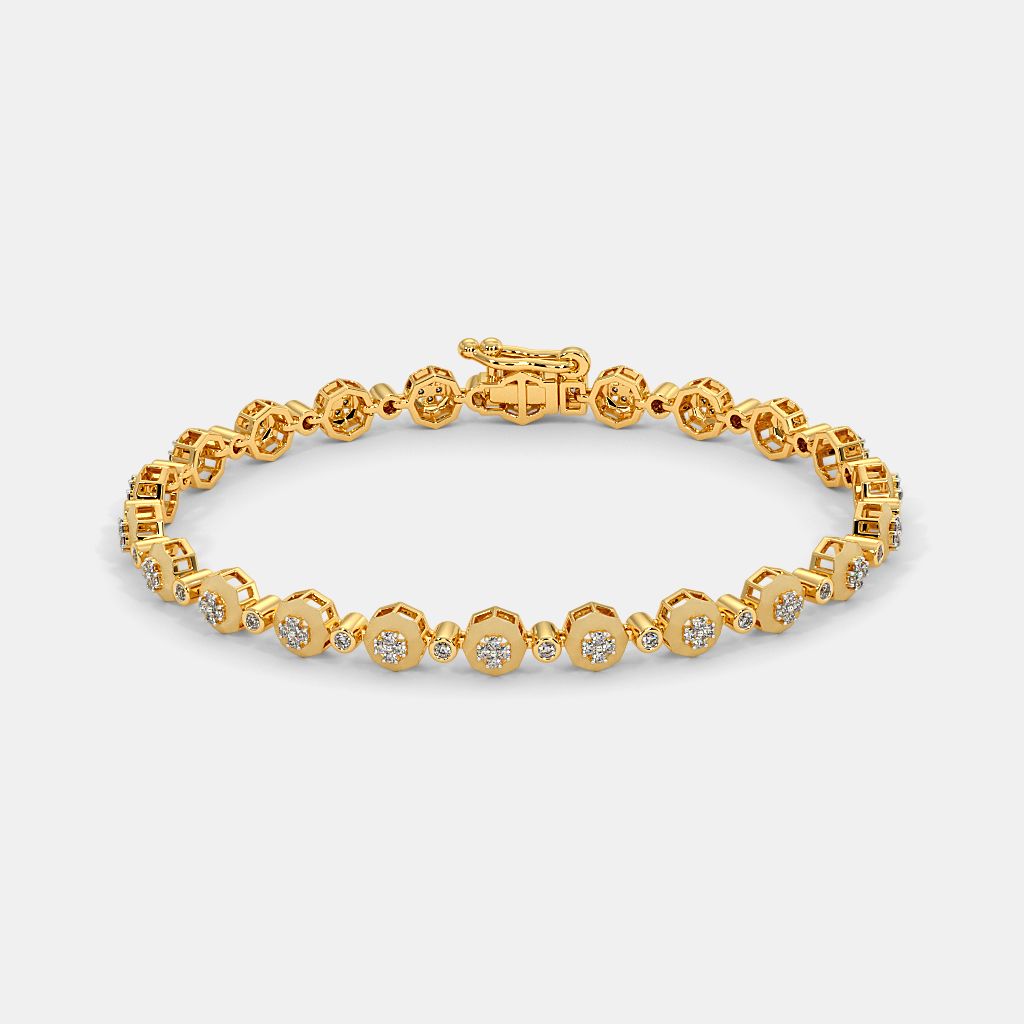 Elegant diamond bracelet diamond bracelet designs Rose gold jewellery  Luxury bracelet  Rose gold wedding jewelry Gold bangles design Gold  jewelry stores