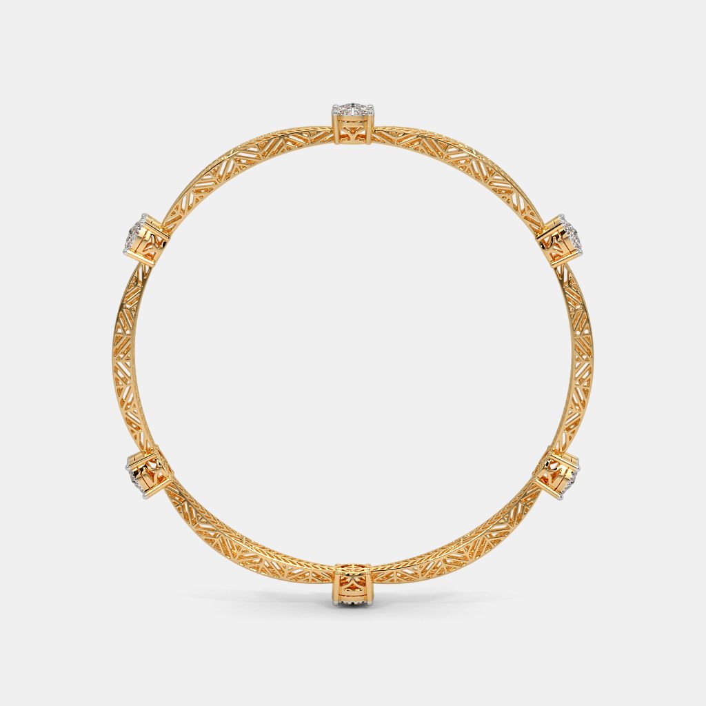 Round gold bangles sales