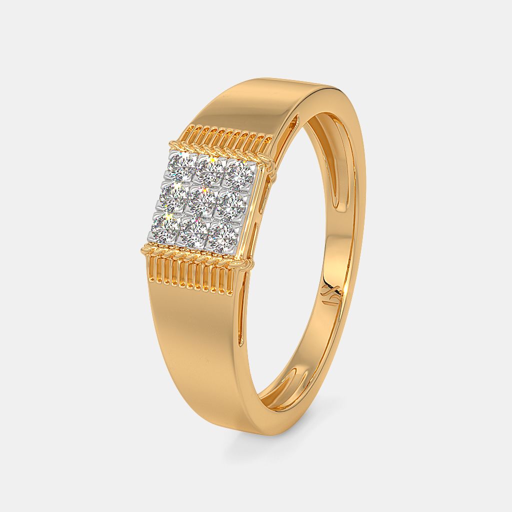 Platinum Ring For Men Tanishq Gold And Diamond Rings The Aadesh Ring