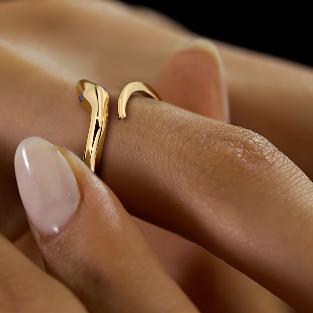 The Snakelet Ring BlueStone