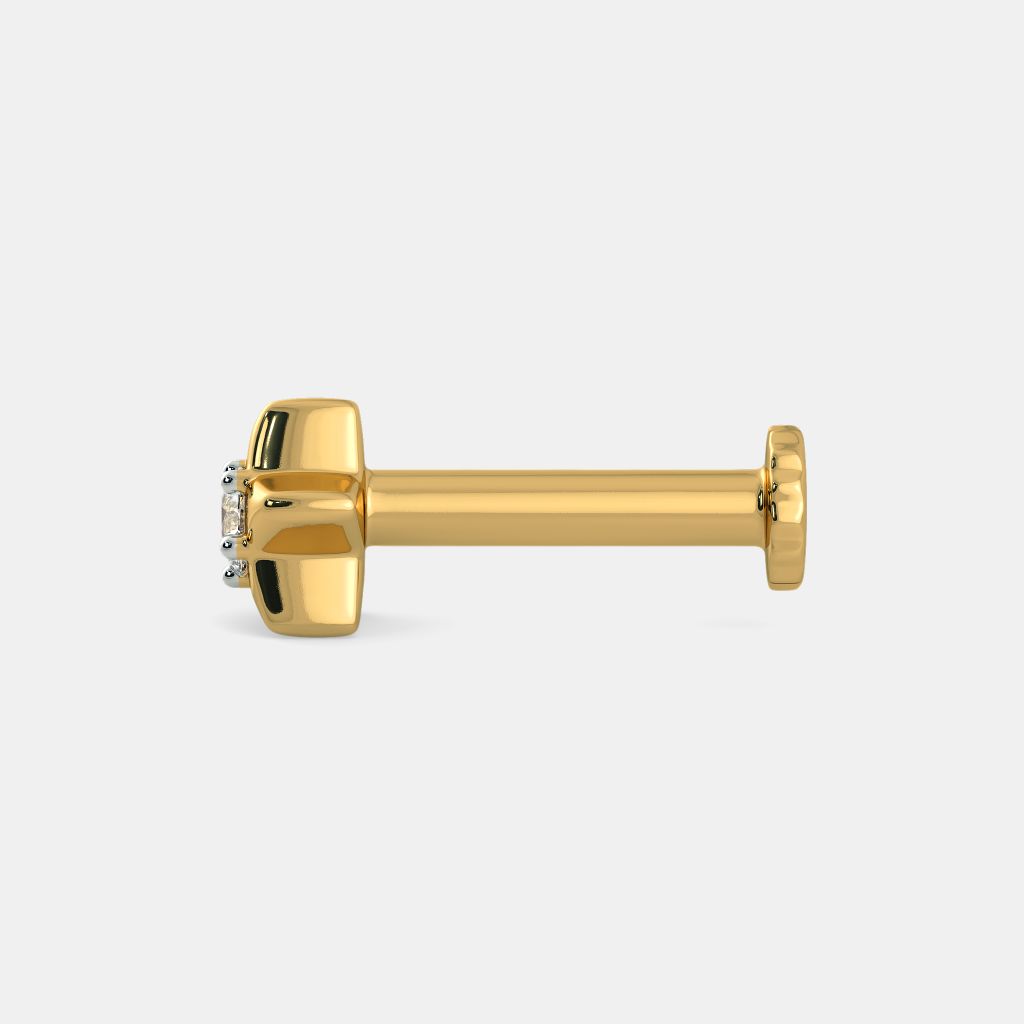 Single stone diamond nose stud clearance