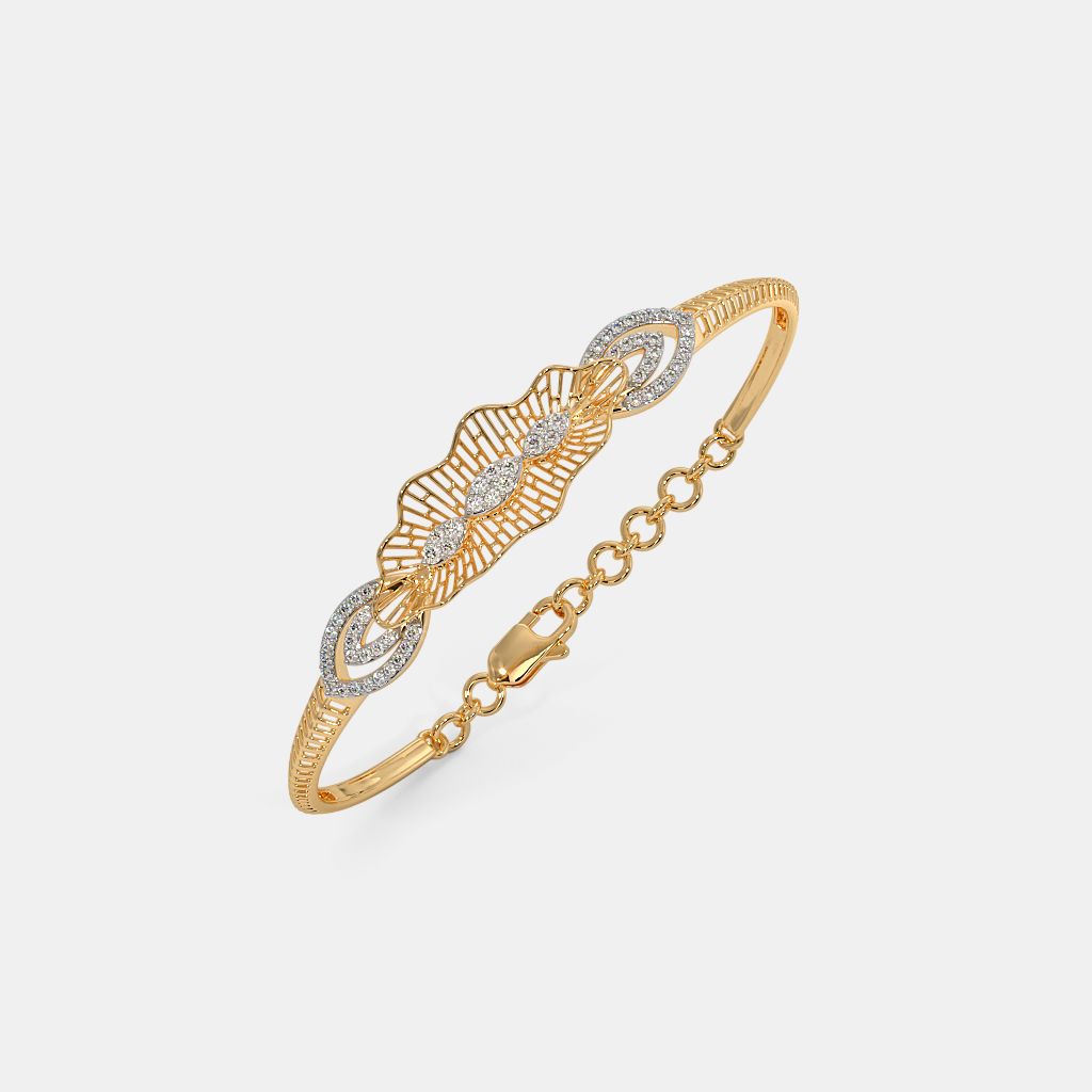 The Gessica Oval Bangle BlueStone