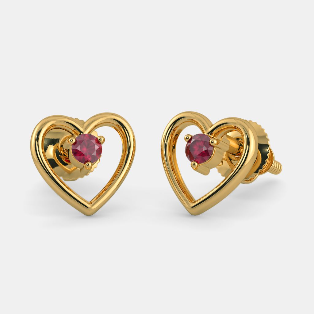 Buy Swarovski Crystal Heart Earrings Red Heart Drop Earrings Online in  India  Etsy