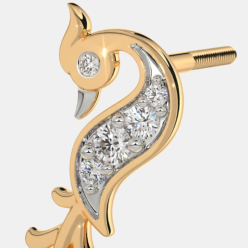 Majestic feathers stud earrings discount