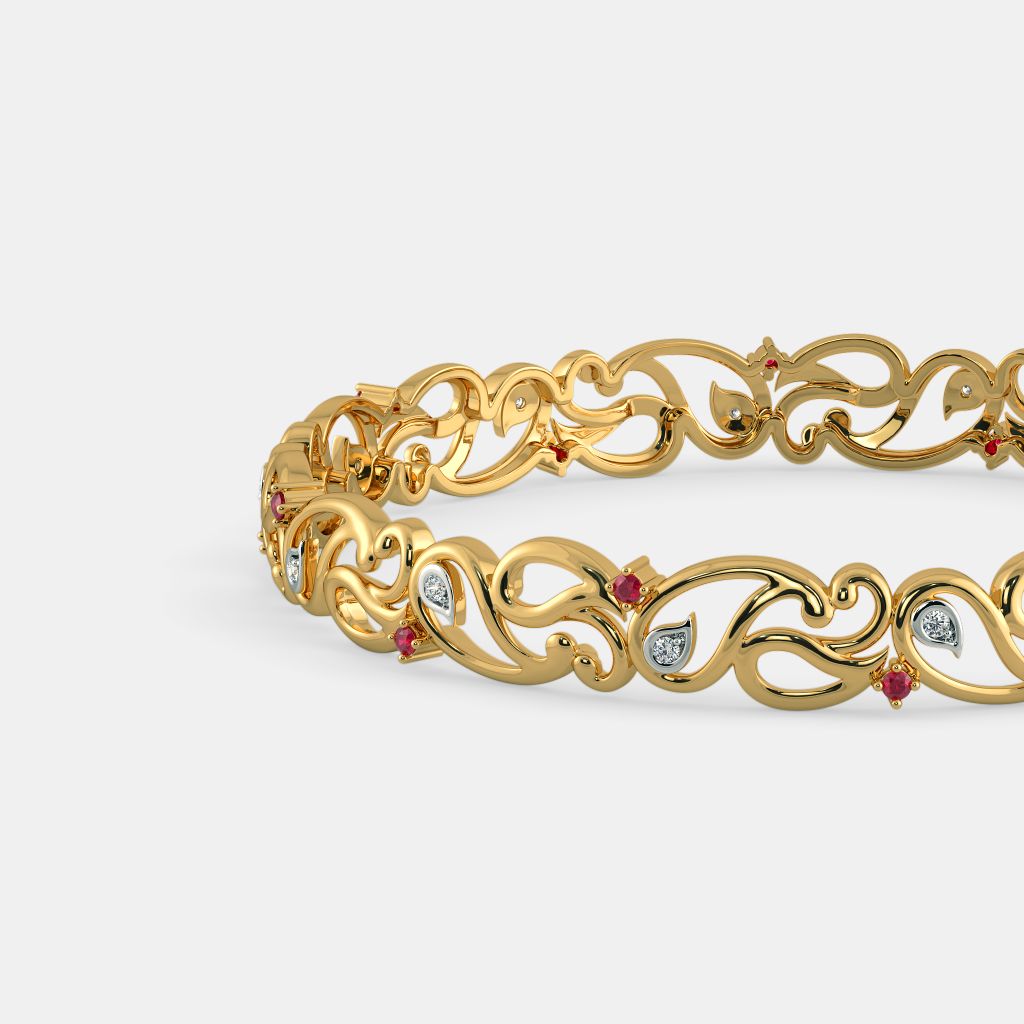 Gold 2025 bangles bluestone