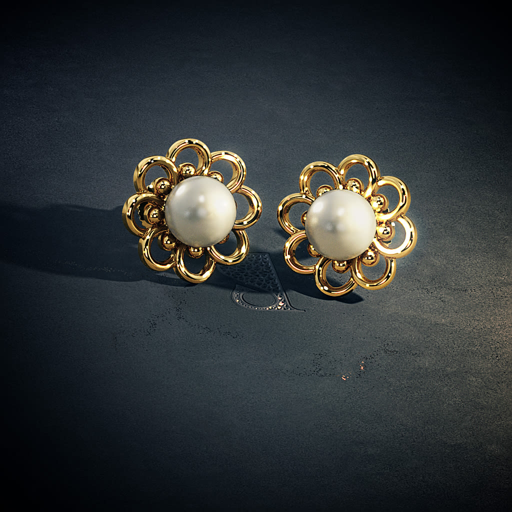 Ethnic Pearl Earring Designs - Dhanalakshmi Jewellers