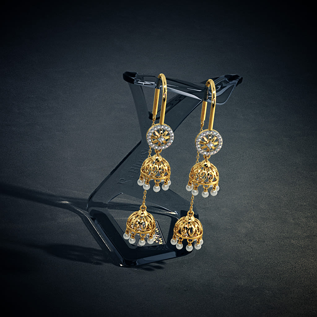 Buy quality 916 Gold Earring For Wedding in Pune