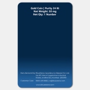 50 milligram 24 KT Lakshmi Gold Coin - thumb 3