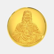 5 gram 24 KT Jesus Christ Gold Coin - thumb 1