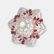 The Crimson Carousel Cocktail Ring - thumb 1