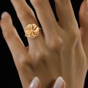 The Botanically Flowing Mushroom Ring - thumb 4