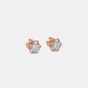 The Albane Solitaire Stud Earrings - thumb 6