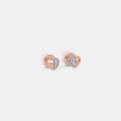 The Laene Heart Kids Stud Earrings - thumb 4