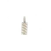 The Strake Facet Platinum Pendant - thumb 2
