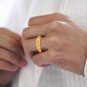 The Facet Peak Band Ring For Him - thumb 2