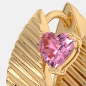 The Heartlet Huggie Earrings - thumb 3