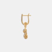 The Ondine Dangle Hoop Earrings - thumb 4