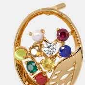 The Ratania Navaratna Stud Earrings - thumb 3