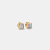The Iola Pave Stud Earrings - thumb 6