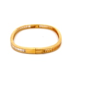 The Dazzle Edge Oval Bangle - thumb 4