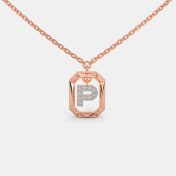 The Swiing P Initial Necklace - thumb 4