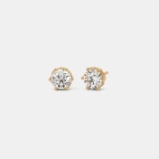 The Melana Solitaire Stud Earrings - thumb 1