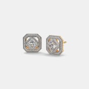 The Luvena Solitaire Stud Earrings - thumb 1