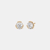 The Heartspire Solitaire Stud Earrings - thumb 1