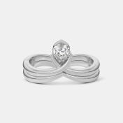 The Peartop Solitaire Ring - thumb 6