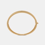 The Golden Strata Oval Bangle - thumb 5