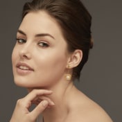 The Cubic Elegance Jhumka Earrings - thumb 3