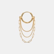 The Gulden Layer Dangle Hoop Earrings - thumb 4