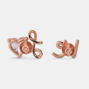 The Amor Rose Quartz Mismatch Earrings - thumb 6