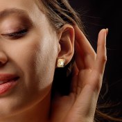 The Princess Love Solitaire Stud Earrings - thumb 4