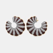 The Mocha Twist Orange Peel Earrings - thumb 1