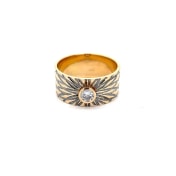 The Torrent Solitaire Ring For Him - thumb 5