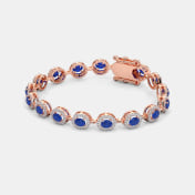 The Elliptical Elegance Tennis Bracelet - thumb 4