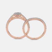 The Crossoval Bridal Ring Set - thumb 9