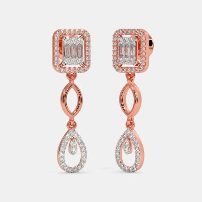The Albira Bridal Drop Earrings