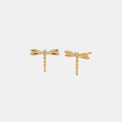 The Dragonfly Multi Pierced Stud Earrings