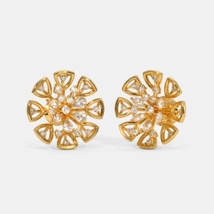 The Scarlet Bloom Stud Earrings