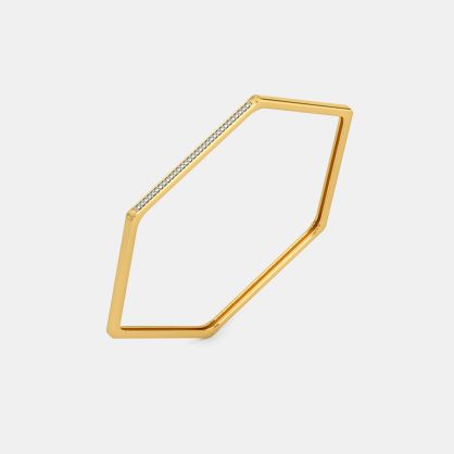 The Zoe Hexagon Bangle