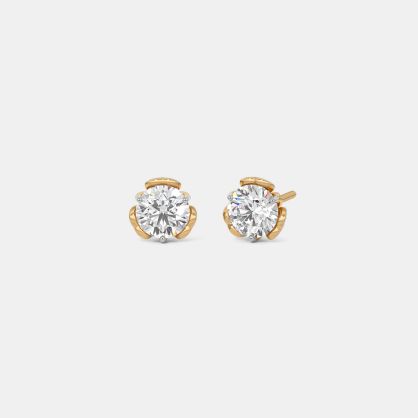The Heartspire Solitaire Stud Earrings