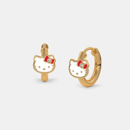 The Shiny Kitty Kids Huggie Earrings